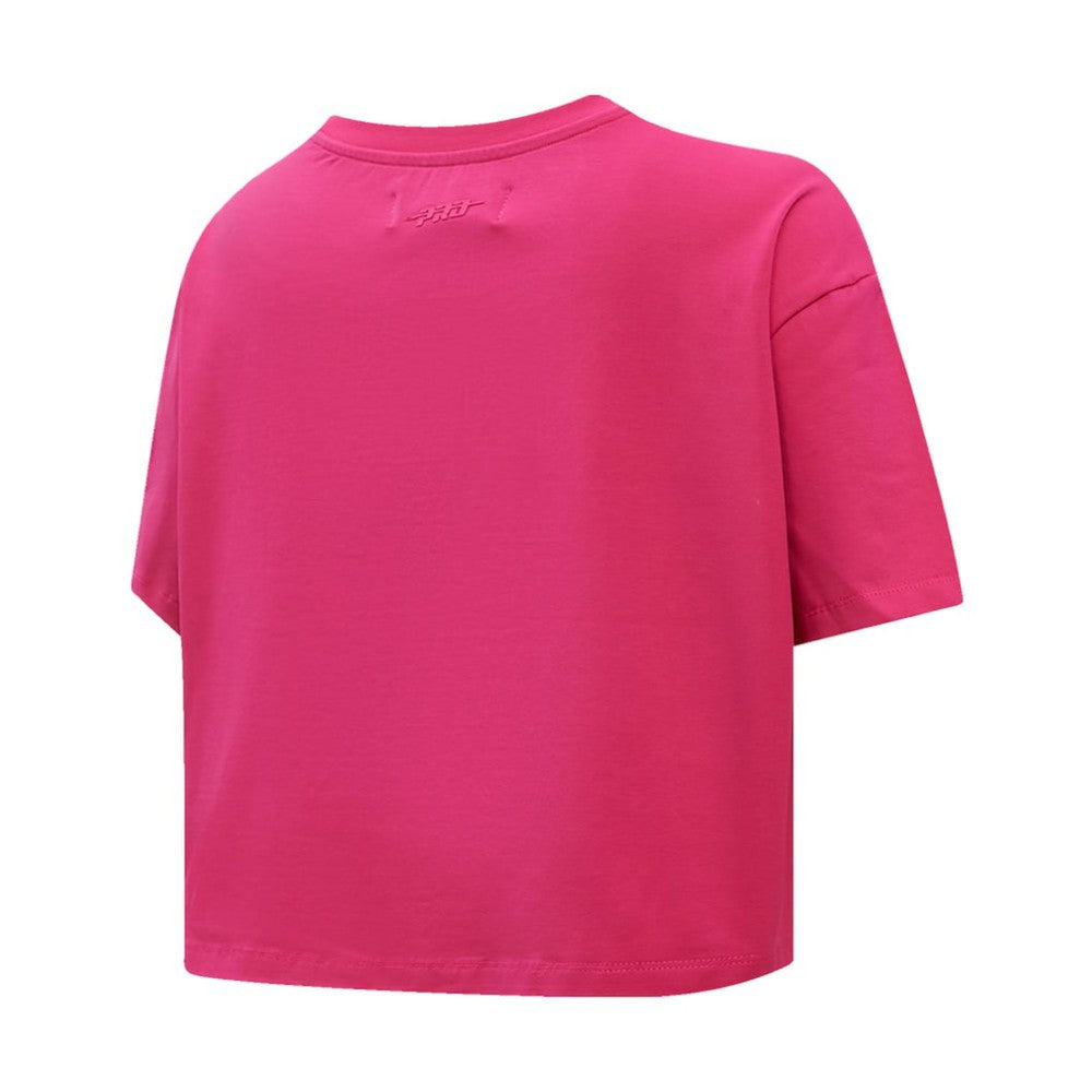 Washington Capitals Pro Standard Women's Triple Pink Cropped Boxy T-Shirt