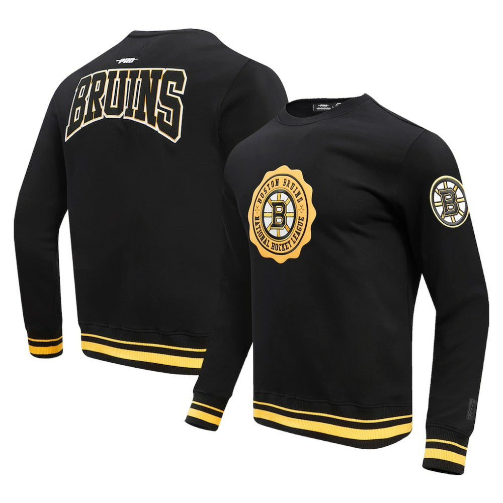 Boston Bruins Pro Standard Crest Emblem Pullover Sweatshirt