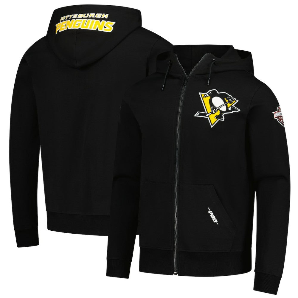 Pittsburgh Penguins Pro Standard Classic Chenille Full-Zip Hoodie Jacket