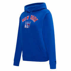 New York Rangers Pro Standard Women's Classic Chenille Pullover Hoodie