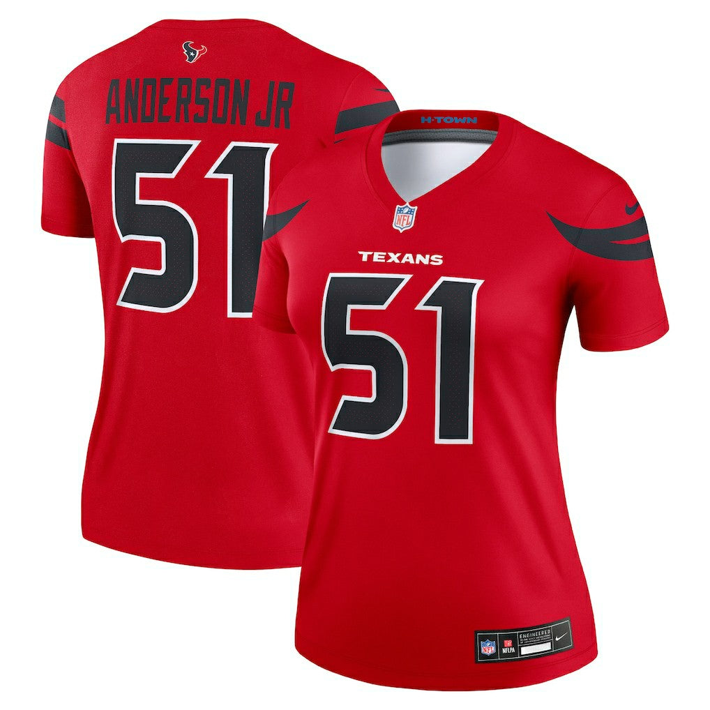 NFL Houston Texans Will Anderson Jr.  Women's Alternate Legend Player Performance Top