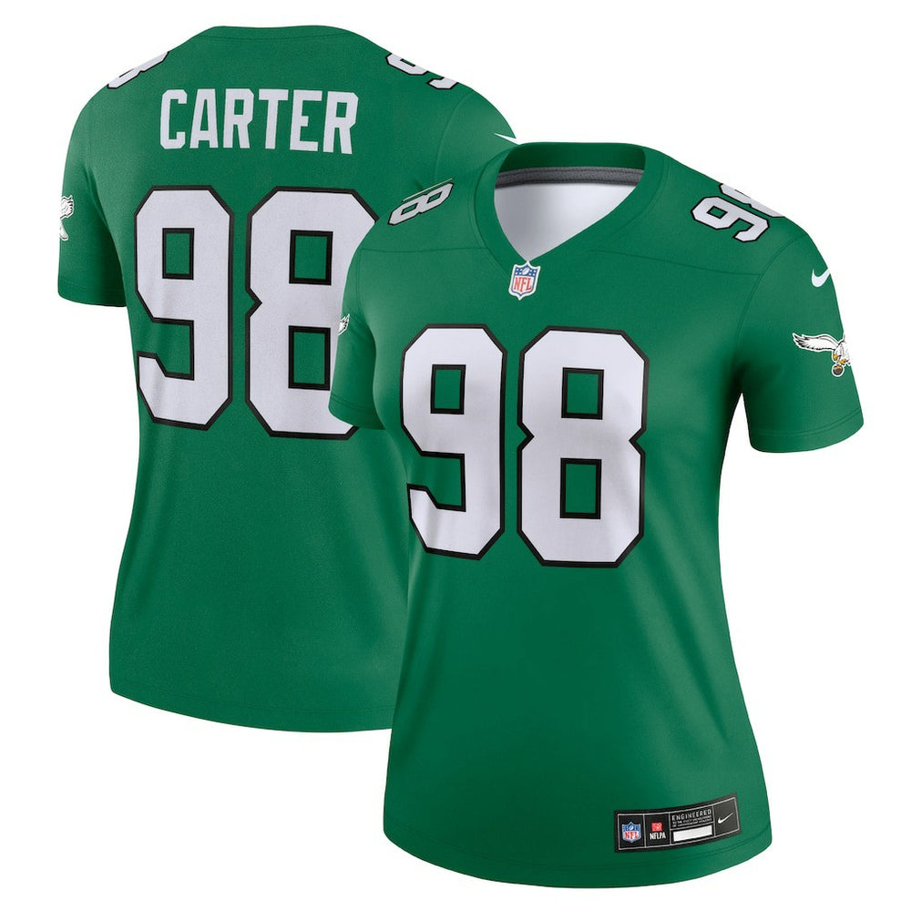 NFL Philadelphia Eagles Jalen Carter  Women's Alternate Legend Player Performance Top