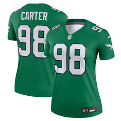 NFL Philadelphia Eagles Jalen Carter  Women's Alternate Legend Player Performance Top