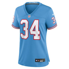 NFL Tennessee Titans Earl Campbell  Women's Oilers Throwback Retired Player Game Jersey