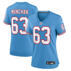 NFL Tennessee Titans Mike Munchak  Women's Oilers Throwback Retired Player Game Jersey