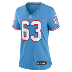 NFL Tennessee Titans Mike Munchak  Women's Oilers Throwback Retired Player Game Jersey