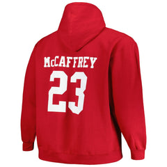 NFL San Francisco 49ers Christian McCaffrey  Big & Tall Fleece Name & Number Pullover Hoodie