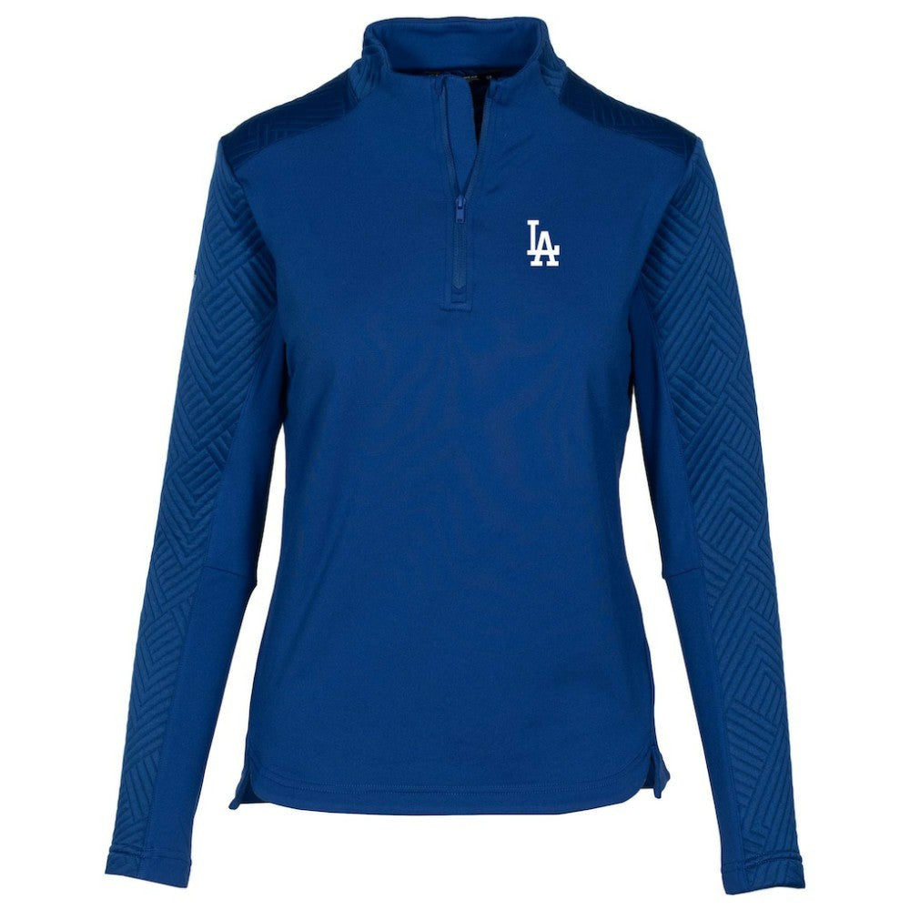 Los Angeles Dodgers Levelwear Women's Daybreak Insignia 2.0 Quarter-Zip Pullover Top - Royal