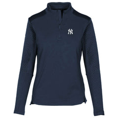 New York Yankees Levelwear Women's Daybreak Insignia 2.0 Quarter-Zip Pullover Top - Navy