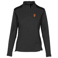 San Francisco Giants Levelwear Women's Daybreak Insignia 2.0 Quarter-Zip Pullover Top - Black