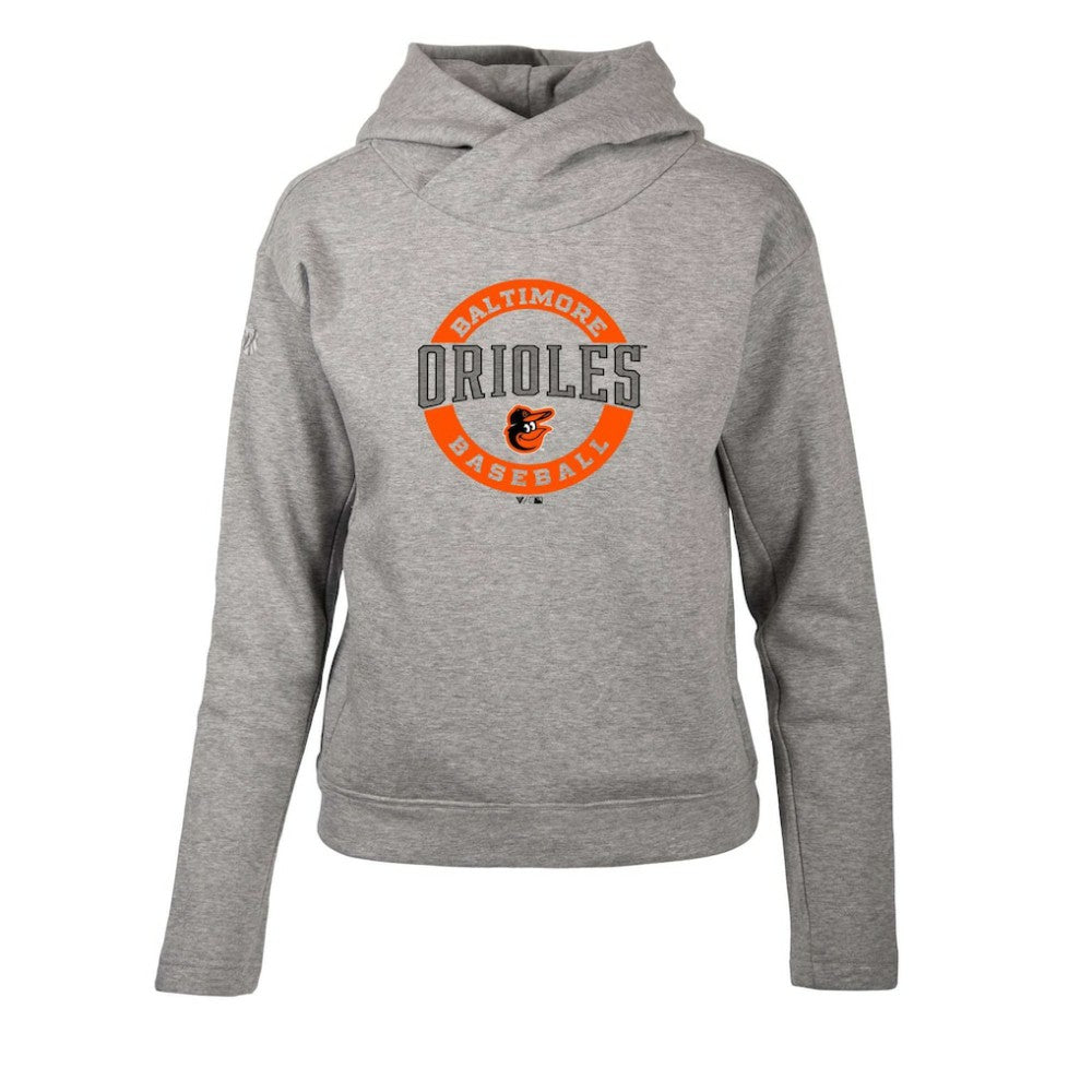 Baltimore Orioles Levelwear Women's Evian Pullover Hoodie - Heather Gray
