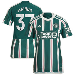 Kobbie Mainoo Manchester United Women's 2023/24 Away Replica Player Jersey / Soccer For sale