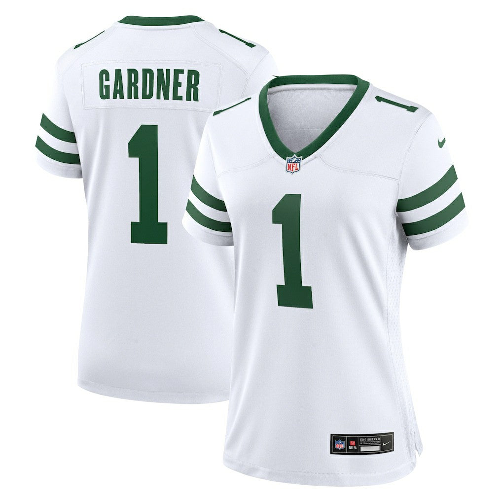 NFL New York Jets Ahmad Sauce Gardner  Women's Game Player Jersey