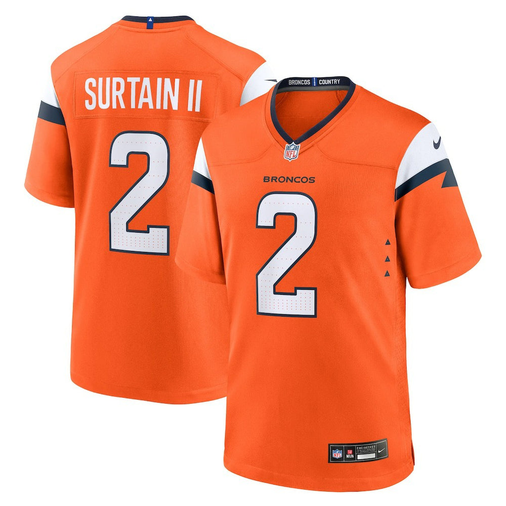 NFL Denver Broncos Patrick Surtain II  Mile High Collection Game Jersey