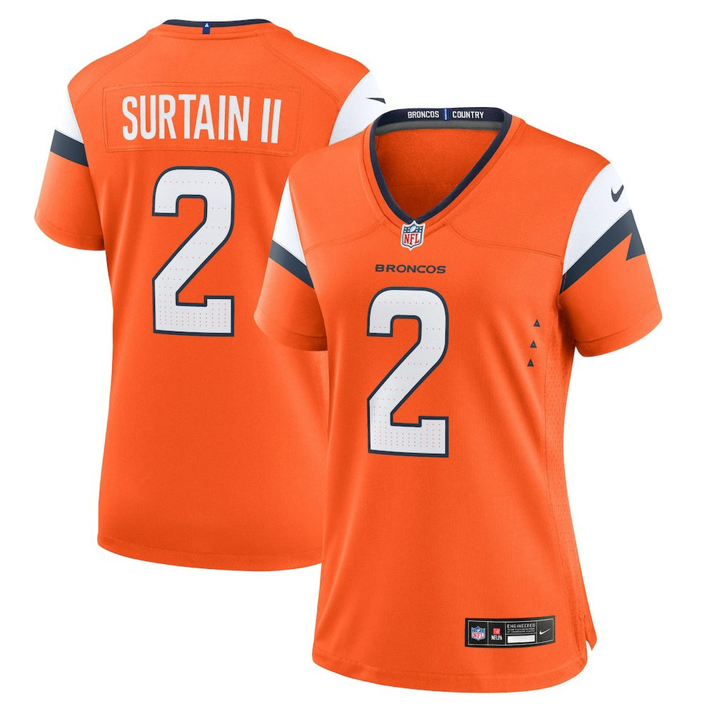 NFL Denver Broncos Patrick Surtain II  Women's Mile High Collection Game Jersey