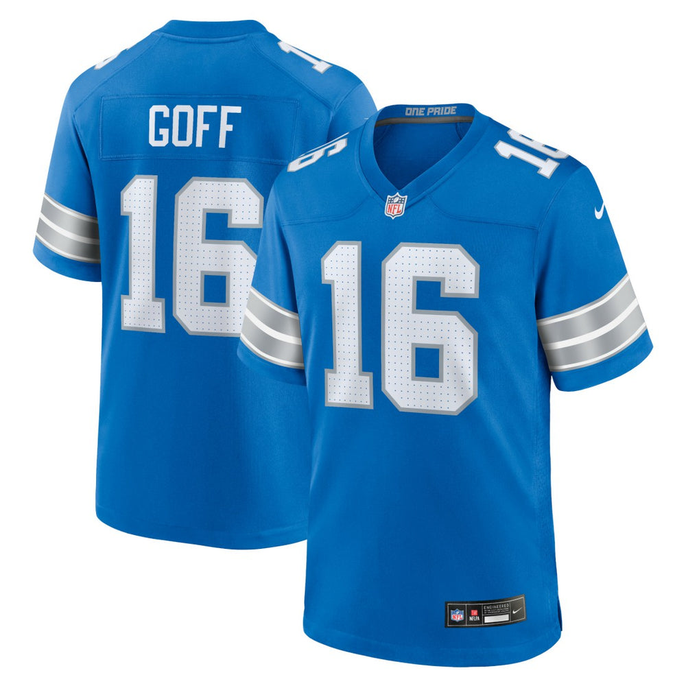 NFL Detroit Lions Jared Goff  Game Jersey