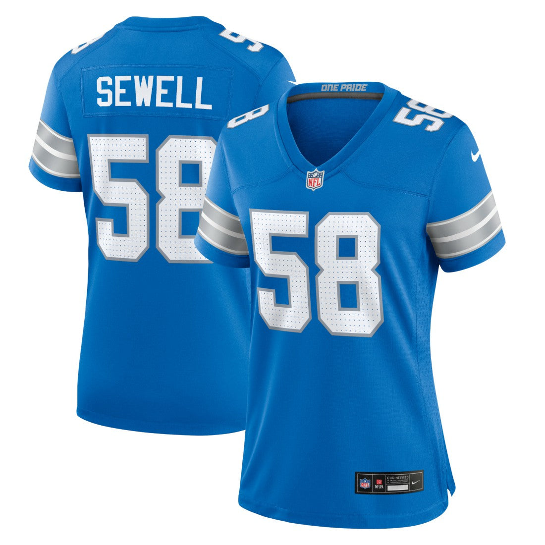NFL Detroit Lions Penei Sewell  Women's Game Jersey