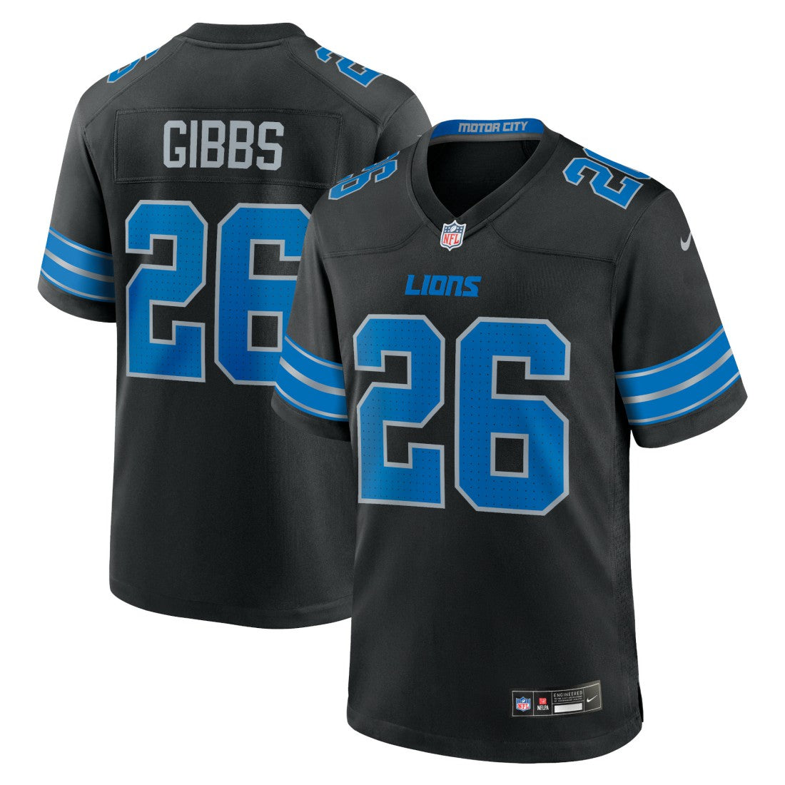 NFL Detroit Lions Jahmyr Gibbs  2nd Alternate Game Jersey