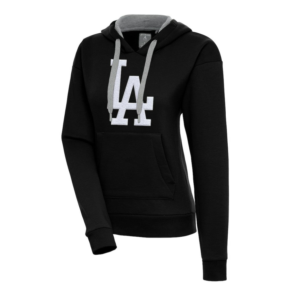 Los Angeles Dodgers Antigua Women's Victory Pullover Hoodie - Black
