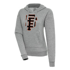 San Francisco Giants Antigua Women's Victory Pullover Hoodie - Heather Gray