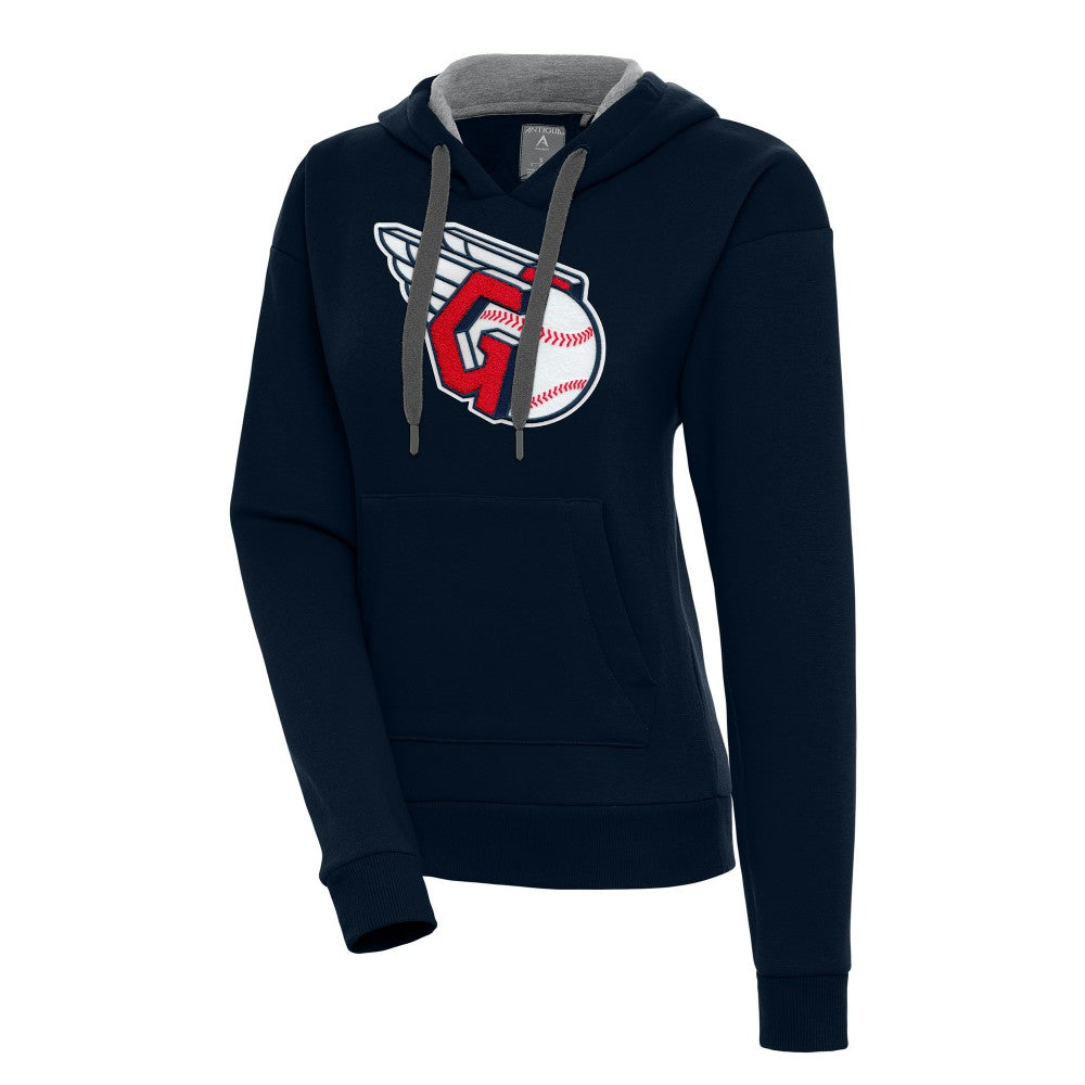 Cleveland Guardians Antigua Women's Victory Pullover Hoodie - Navy
