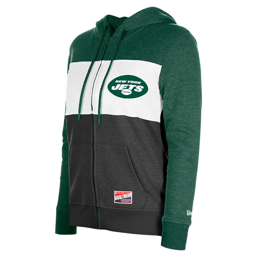 NFL New York Jets Women's Color-Block Full-Zip Hoodie