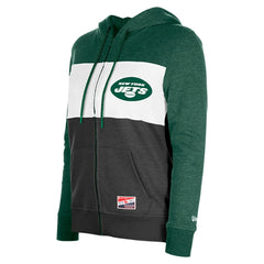 NFL New York Jets Women's Color-Block Full-Zip Hoodie