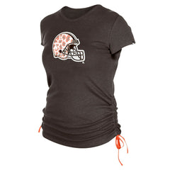 NFL Cleveland Browns Women's Ruched Side T-Shirt