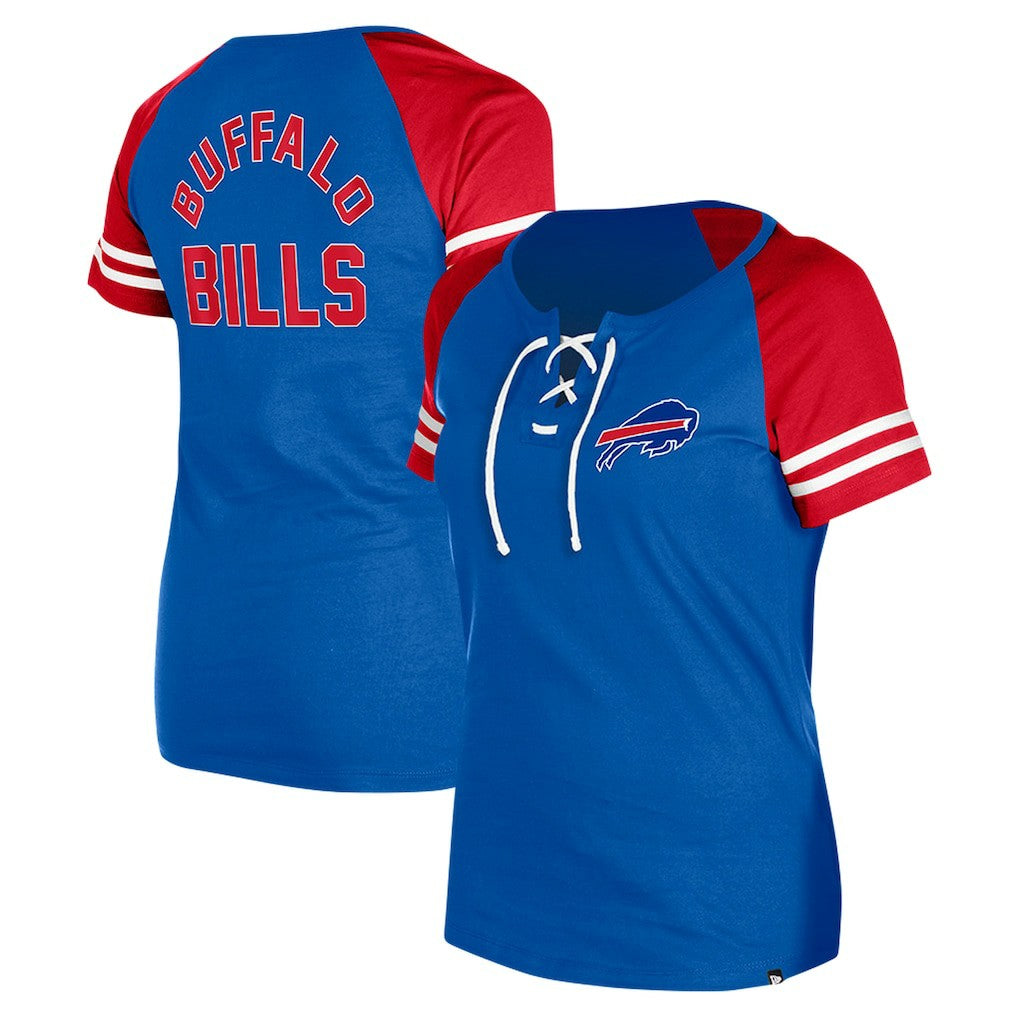 NFL Buffalo Bills Women's Lace-Up Raglan T-Shirt