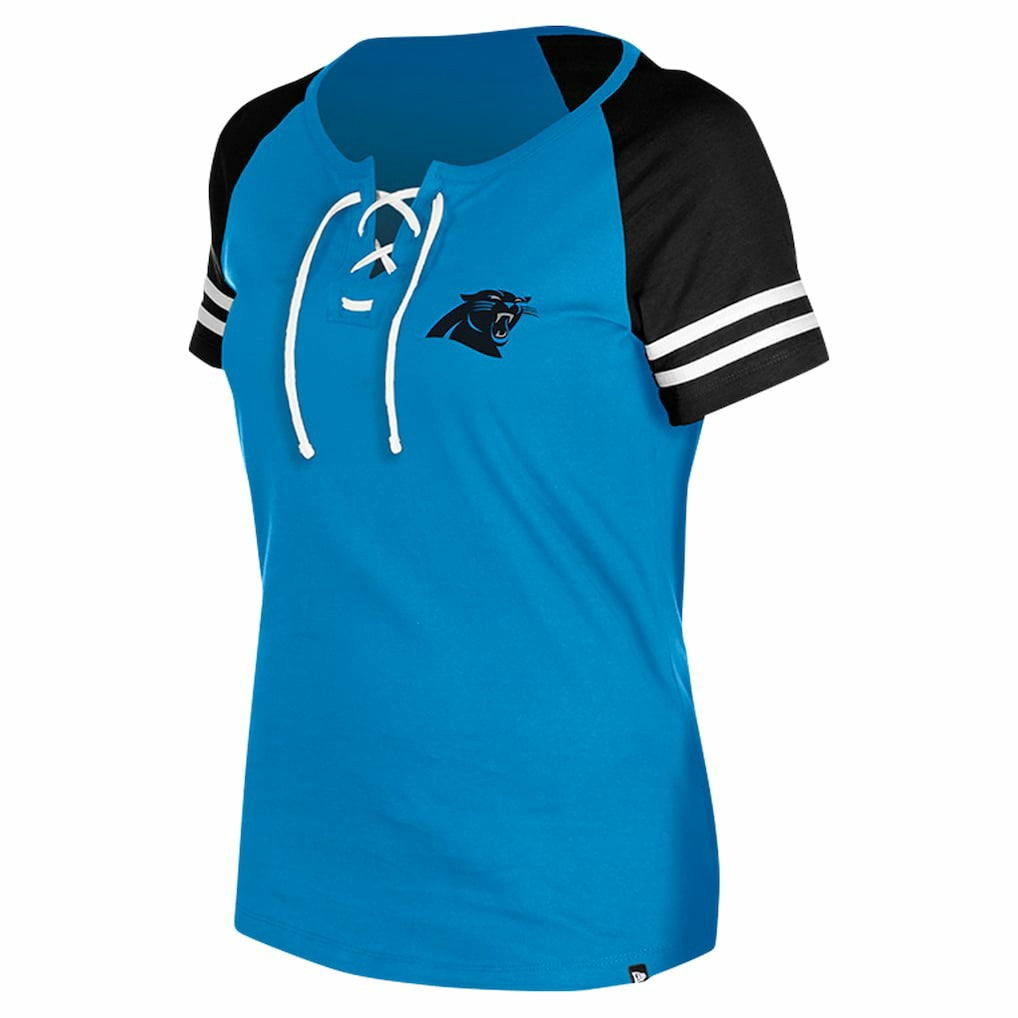 NFL Carolina Panthers Women's Lace-Up Raglan T-Shirt