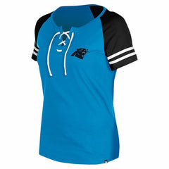 NFL Carolina Panthers Women's Lace-Up Raglan T-Shirt