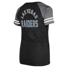NFL Las Vegas Raiders Women's Lace-Up Raglan T-Shirt