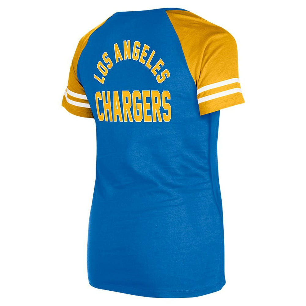 NFL Los Angeles Chargers Women's Lace-Up Raglan T-Shirt