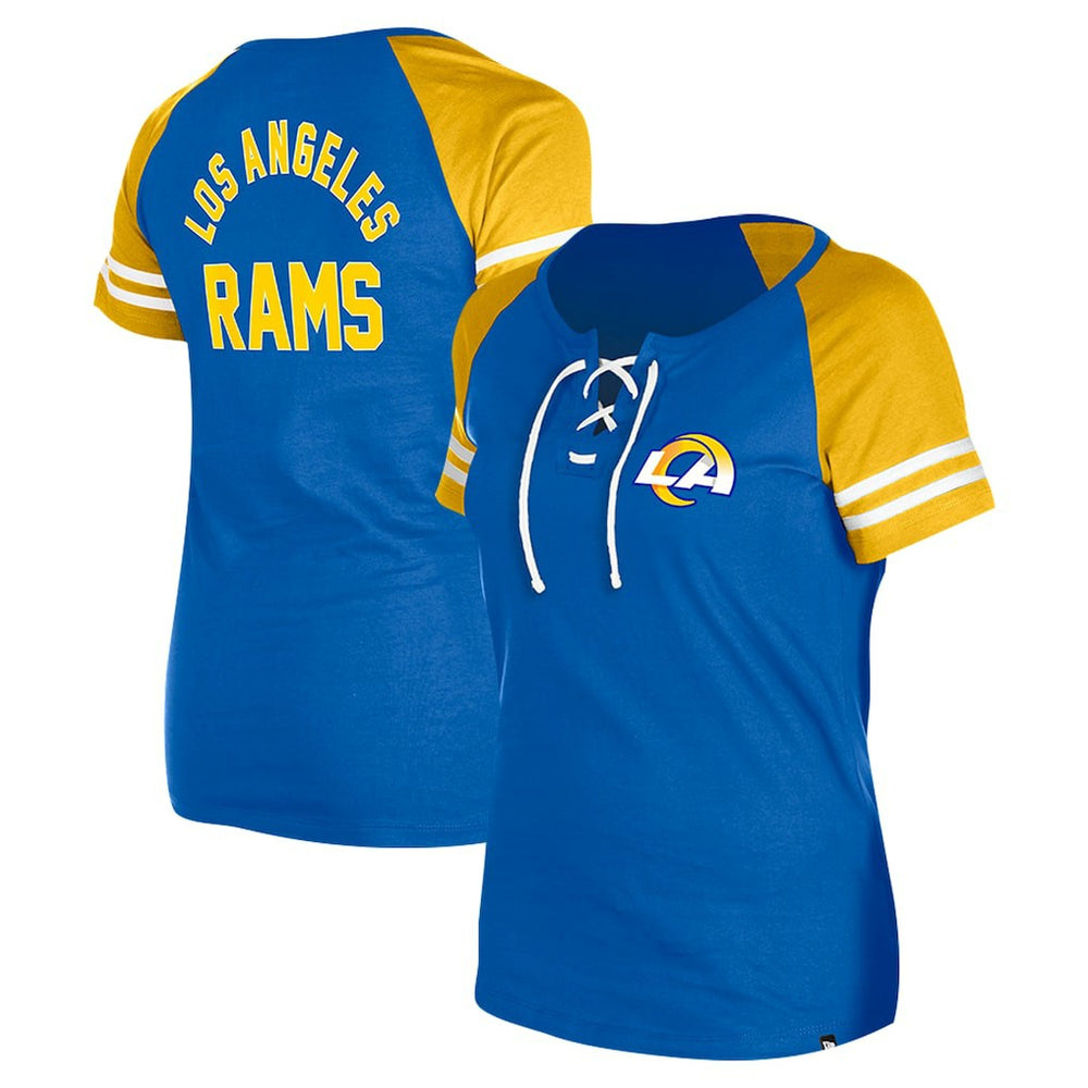 NFL Los Angeles Rams Women's Lace-Up Raglan T-Shirt