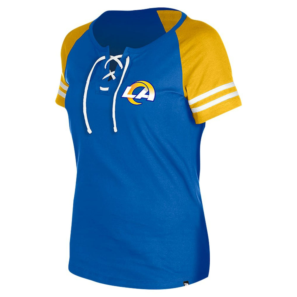 NFL Los Angeles Rams Women's Lace-Up Raglan T-Shirt