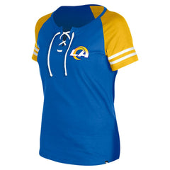NFL Los Angeles Rams Women's Lace-Up Raglan T-Shirt
