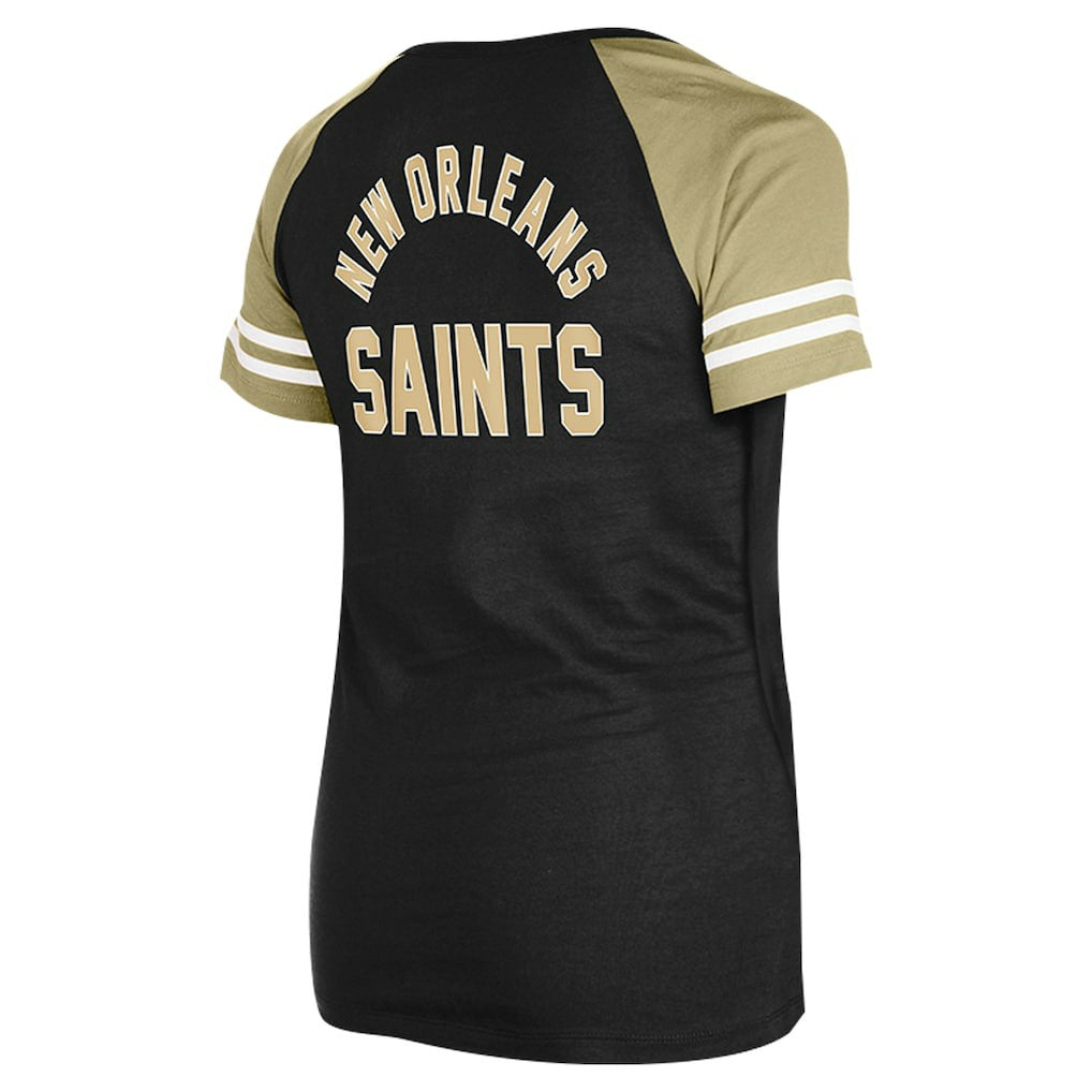 NFL New Orleans Saints Women's Lace-Up Raglan T-Shirt