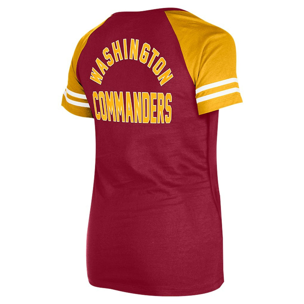 NFL Washington Commanders Women's Lace-Up Raglan T-Shirt