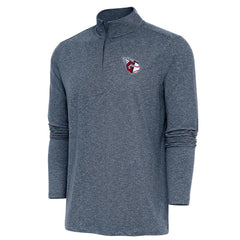 Cleveland Guardians Antigua Hunk Quarter-Zip Pullover Top - Heather Navy