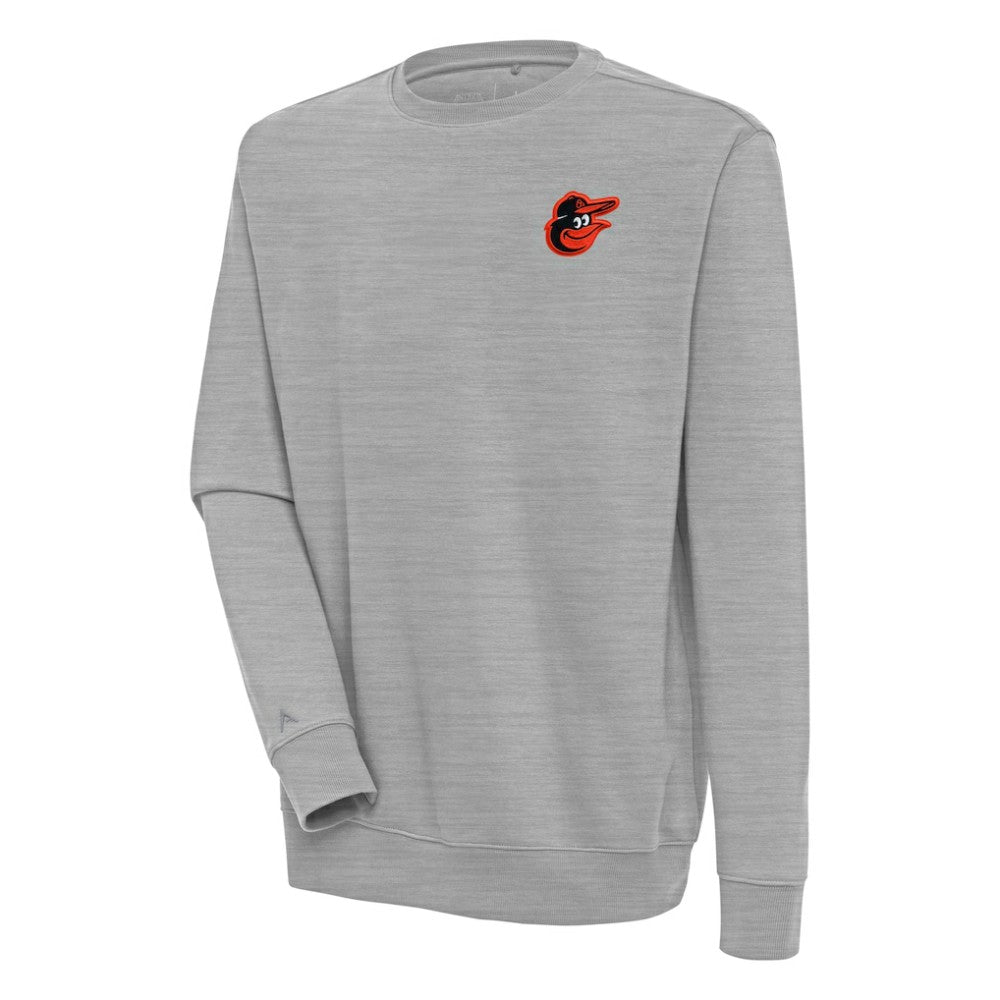 Baltimore Orioles Antigua Victory Pullover Sweatshirt - Heather Gray