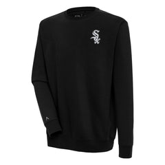 Chicago White Sox Antigua Victory Pullover Sweatshirt - Black