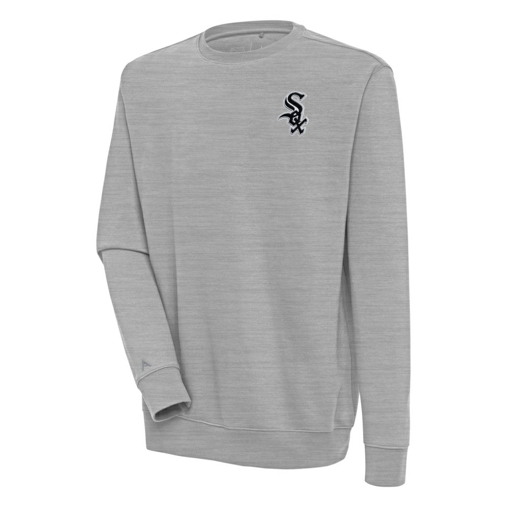Chicago White Sox Antigua Victory Pullover Sweatshirt - Heather Gray