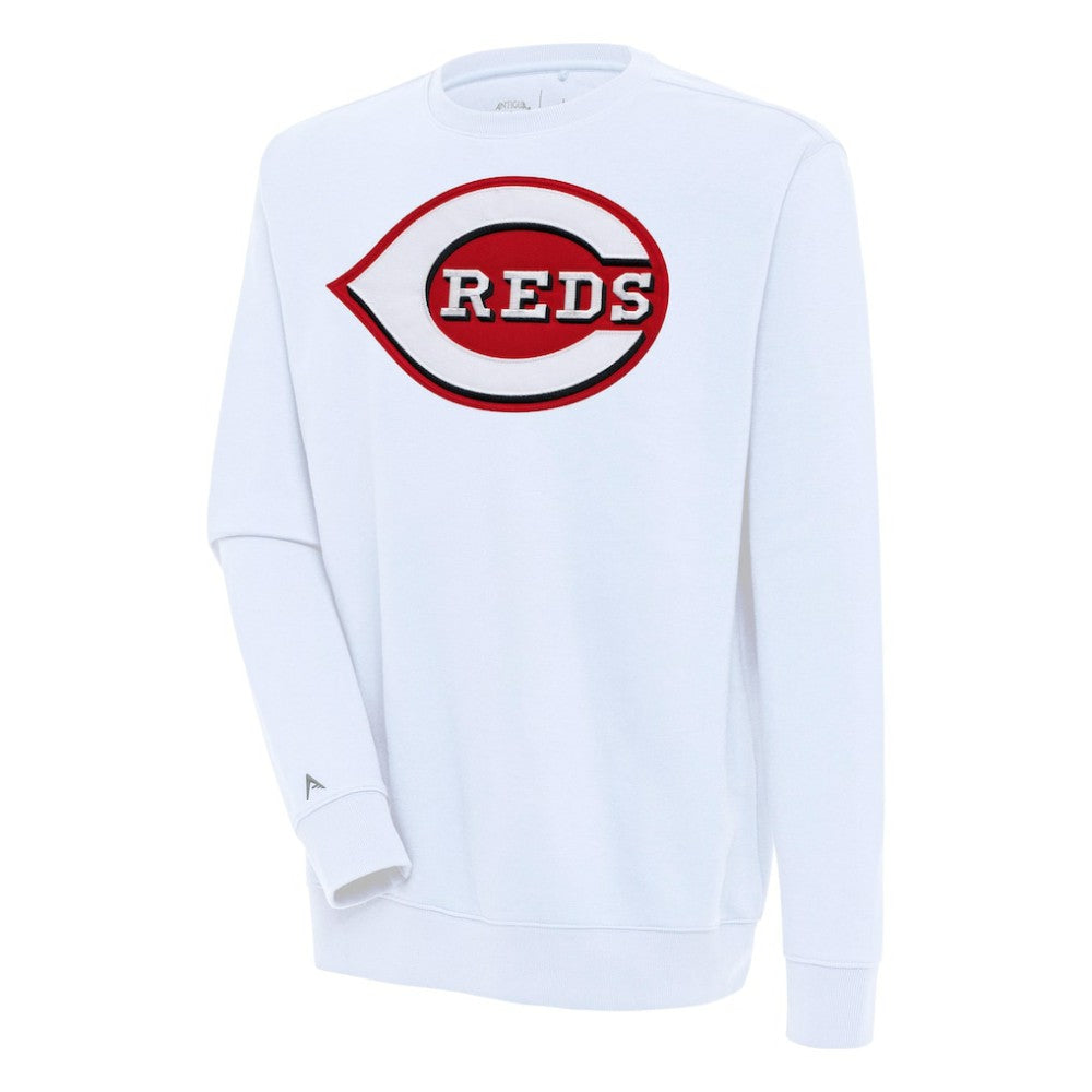 Cincinnati Reds Antigua Victory Pullover Sweatshirt - White