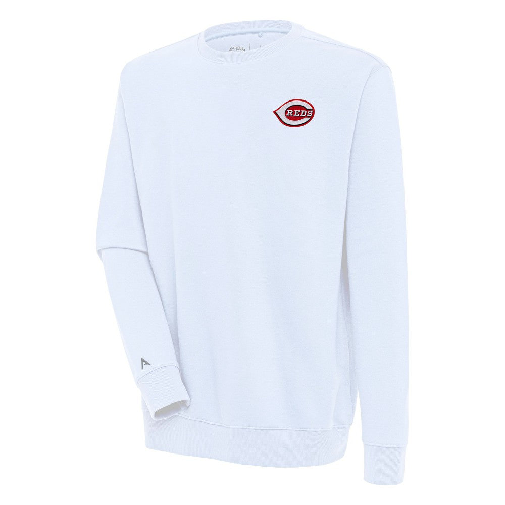 Cincinnati Reds Antigua Victory Pullover Sweatshirt - White