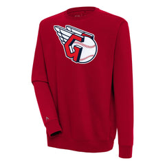 Cleveland Guardians Antigua Victory Pullover Sweatshirt - Red