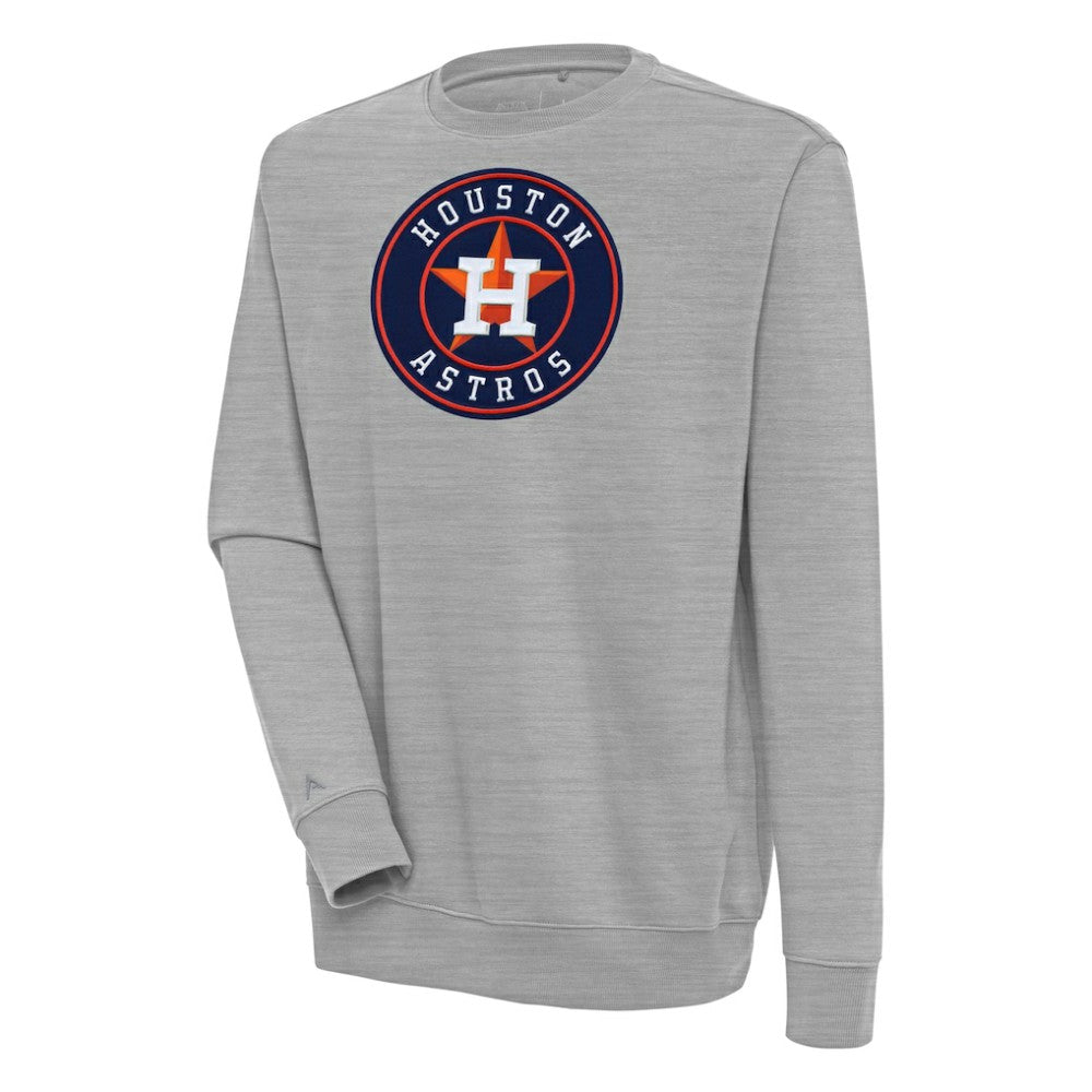 Houston Astros Antigua Victory Pullover Sweatshirt - Heather Gray