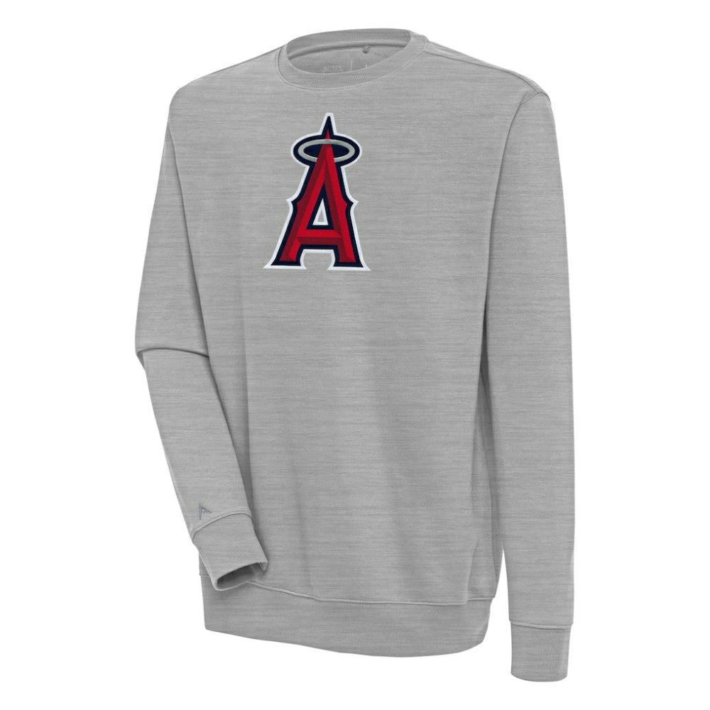 Los Angeles Angels Antigua Victory Pullover Sweatshirt - Heather Gray
