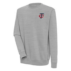 Minnesota Twins Antigua Victory Pullover Sweatshirt - Heather Gray
