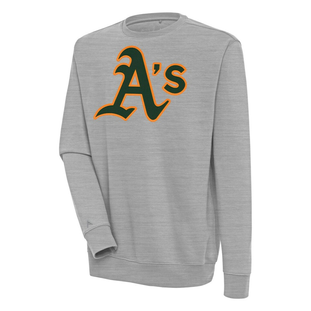 Athletics Antigua Victory Pullover Sweatshirt - Heather Gray