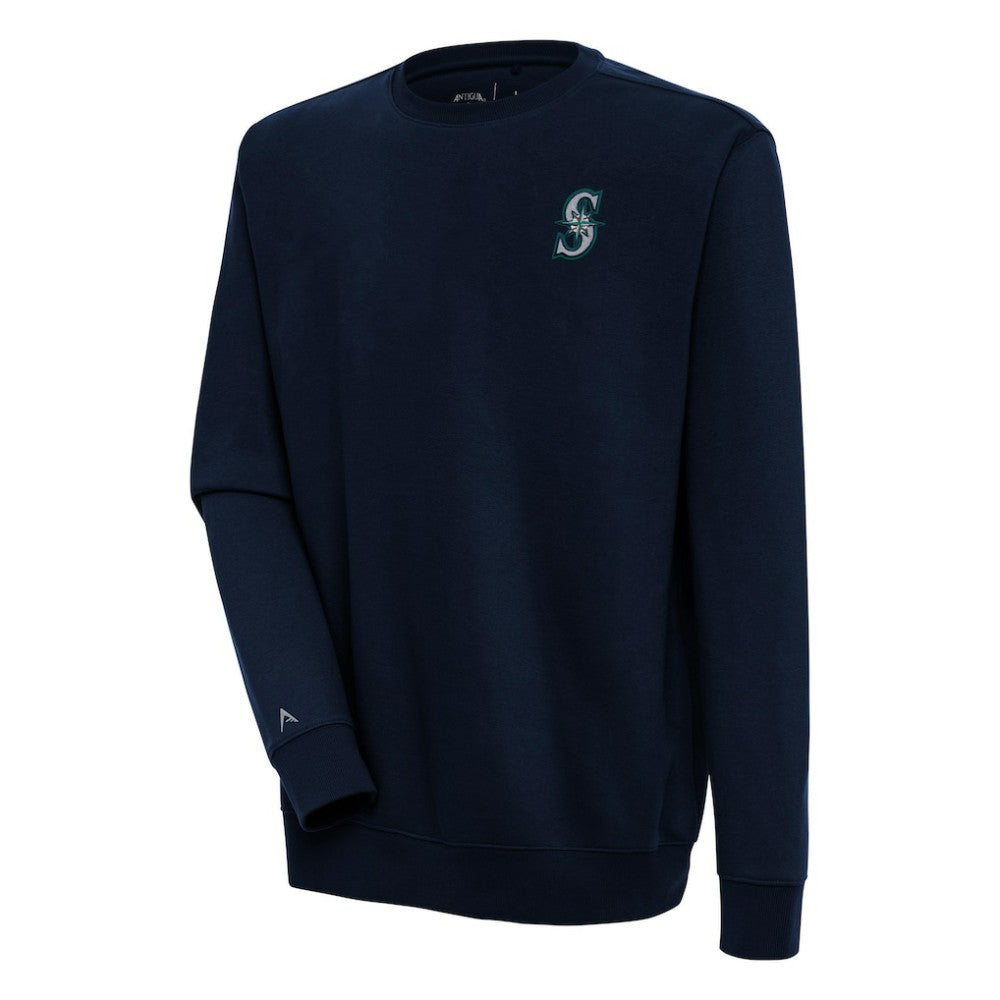 Seattle Mariners Antigua Victory Pullover Sweatshirt - Navy